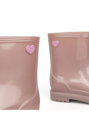 Bota Media Infantil Niña Rosa Perolizado Molekinha