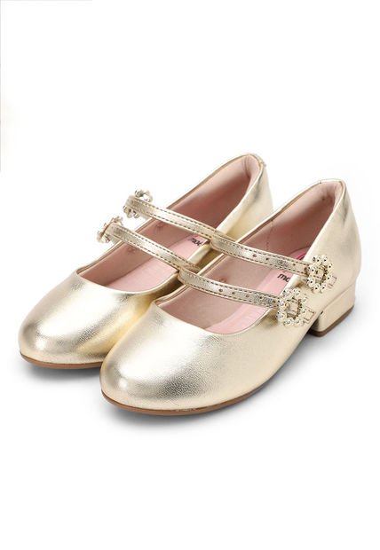 Zapato Casual Dorado Molekinha