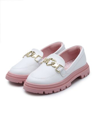 Mocasín Palo Rosa-Dorado Molekinha Molekinha