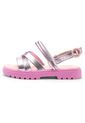 Sandalia Plataforma Lila Metalizado-Rosa-Fucsia Molekinha de Molekinha