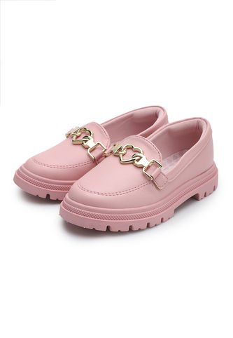 Mocasín Palo Rosa-Dorado Molekinha Molekinha