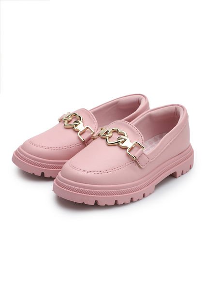 Mocasín Palo Rosa-Dorado Molekinha