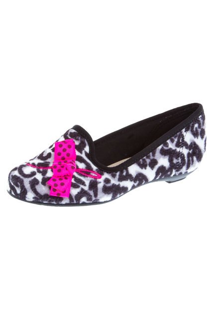 Slippers Negro-Blanco Molekinha