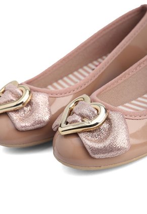 Baleta Nude-Dorado Molekinha