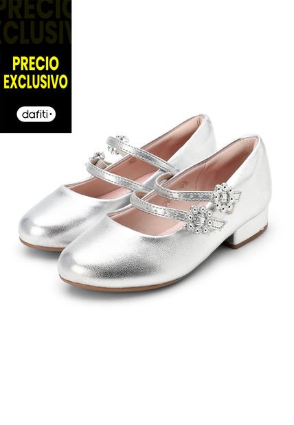 Zapato Casual Plateado Molekinha