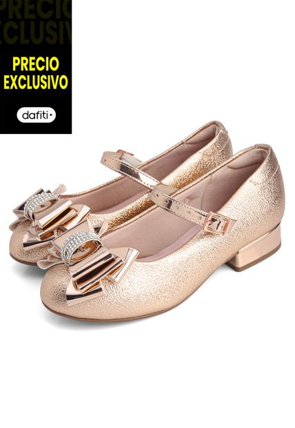 Zapato Casual Oro Rosa Molekinha