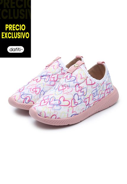 Tenis Lifestyle Blanco-Multicolor Molekinha
