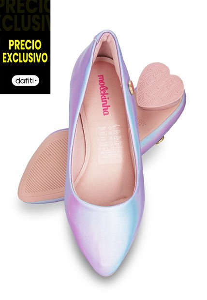 Zapato Tacón Multi Azul  Molekinha
