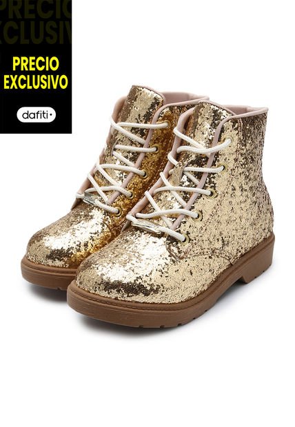 Bota Casual Dorado-Marrón Molekinha