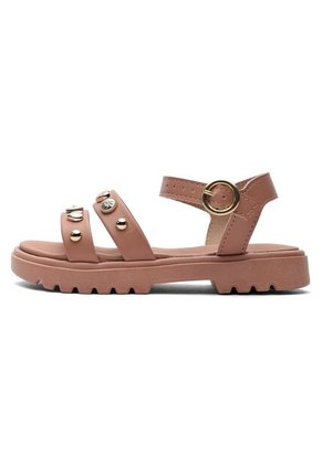 Sandalia Plataforma Baja Niña Nude-Dorado Molekinha