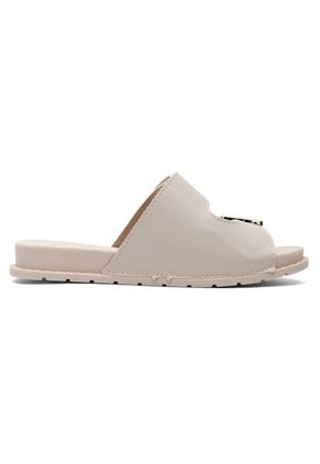 Sandalia Plana Slide Niña Marfil Molekinha