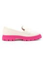 Mocasín Chunky Marfil-Magenta Molekinha de Molekinha