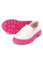 Mocasín Chunky Marfil-Magenta Molekinha de Molekinha