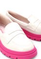 Mocasín Chunky Marfil-Magenta Molekinha de Molekinha