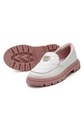 Mocasín Blanco-Rosa Molekinha