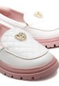 Mocasín Blanco-Rosa Molekinha de Molekinha