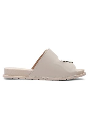 Sandalia Plana Slide Niña Marfil Molekinha