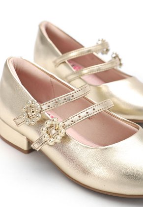 Zapato Casual Dorado Molekinha