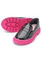 Mocasín Chunky Negro-Magenta Molekinha de Molekinha
