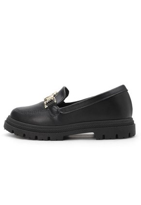 Mocasín Chunky Negro-Dorado Molekinha