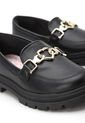 Mocasín Chunky Negro-Dorado Molekinha de Molekinha