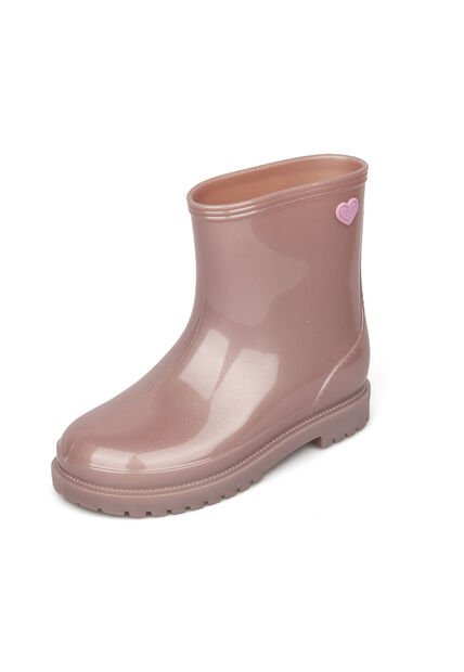 Bota Media Infantil Niña Rosa Perolizado Molekinha