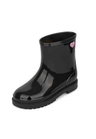 Bota Media Infantil Niña Negro Molekinha Molekinha