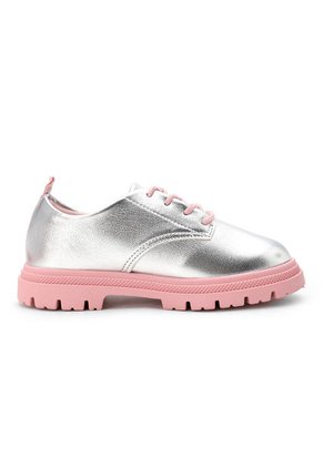 Zapato Casual Plateado-Palo Rosa Molekinha