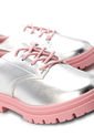 Zapato Casual Plateado-Palo Rosa Molekinha de Molekinha