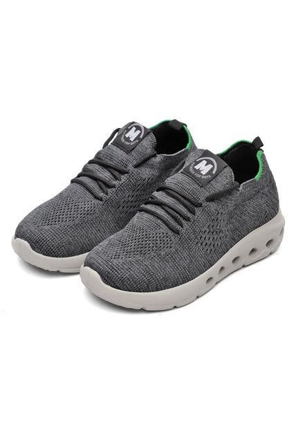 Tenis Casual Deportivo Gris-Grafito Niño Molekinho