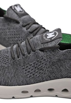 Tenis Casual Deportivo Gris-Grafito Niño Molekinho