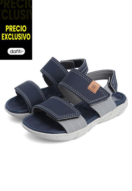 Sandalia Azul-Gris Molekinho