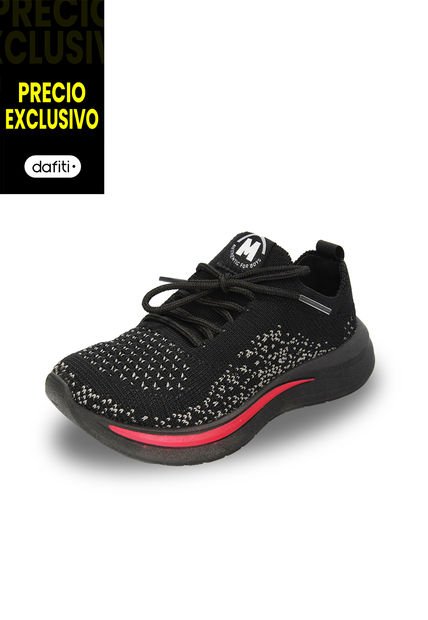 Tenis Lifestyle Negro - Rojo  Molekinho