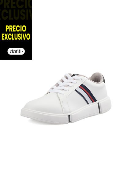 Tenis Lifestyle Blanco-Azul Molekinho