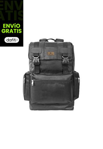 Morral Mochila Bolso Tula Viajera  Camping Noah Negro Mon Mon