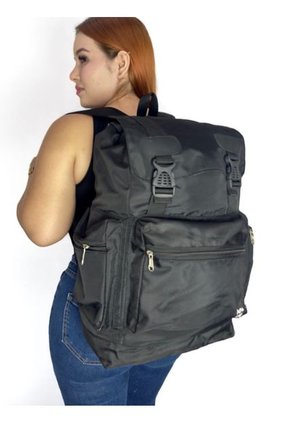 Morral Mochila Bolso Tula Viajera  Camping Noah Negro