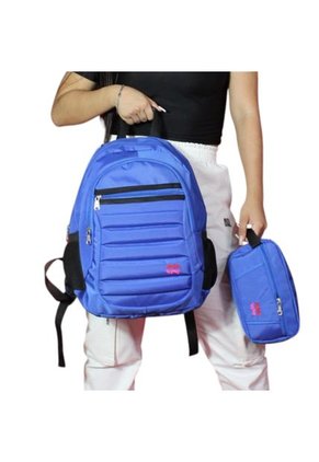 Morral Bolso Viajero Mochila Urbana Mediana Mon Mon Leo Azul