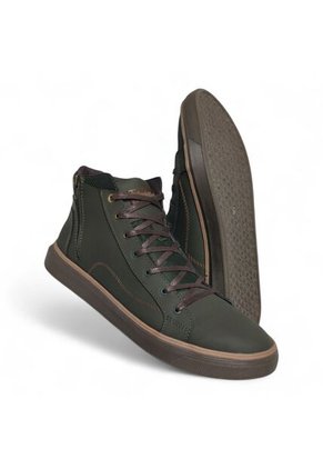Tenis En CUERO Para Hombre Marca Monserrate Ref. Huracán Color Verde
