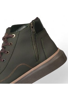 Tenis En CUERO Para Hombre Marca Monserrate Ref. Huracán Color Verde