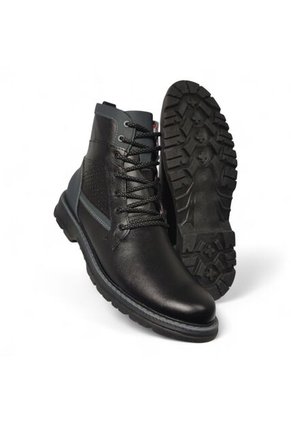 Botas En CUERO Para Hombre Marca Monserrate Ref Bisonte Color Negro