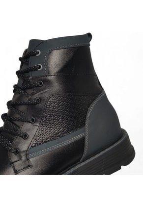 Botas En CUERO Para Hombre Marca Monserrate Ref Bisonte Color Negro