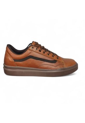 Tenis En CUERO Para Hombre Marca Monserrate Ref Pardo Color Miel