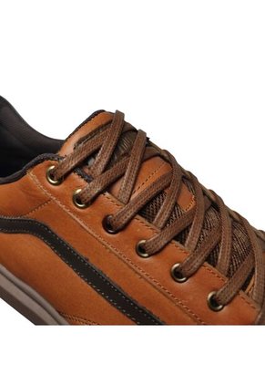 Tenis En CUERO Para Hombre Marca Monserrate Ref Pardo Color Miel