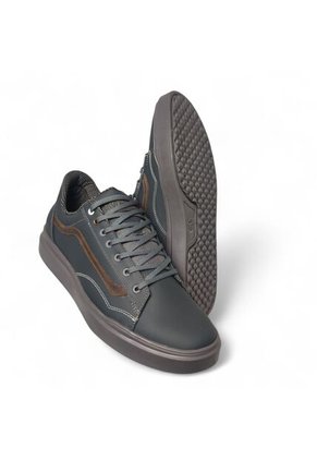 Tenis En CUERO Para Hombre Marca Monserrate Ref Pardo Color Gris