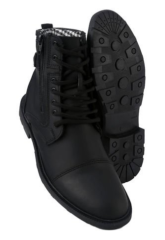 Botas En Cuero Para Hombre Color Negro Marca Monserrate Ref. Oakland Monserrate