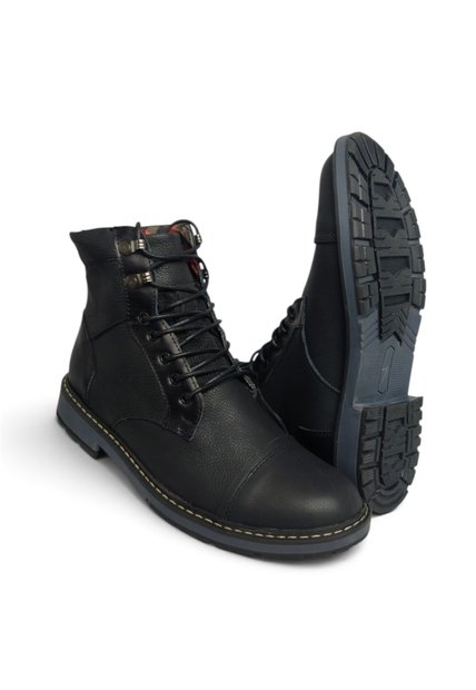 Botas En CUERO Para Hombre Marca Monserrate Ref Ceiba Color Negro