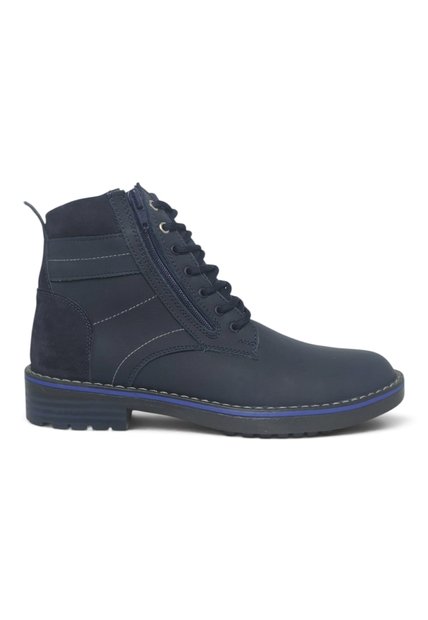 Botas En CUERO Para Hombre Marca Monserrate Ref Quechua Color Azul