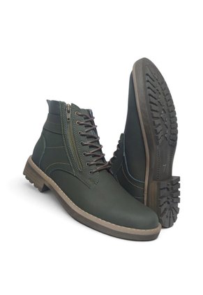 Botas En CUERO Para Hombre Marca Monserrate Ref Quechua Color Verde