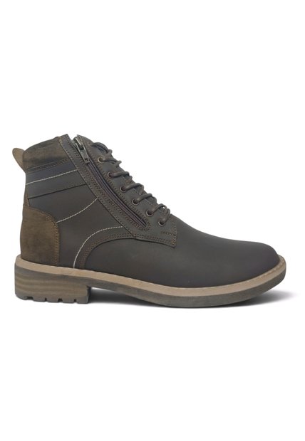Botas En CUERO Para Hombre Marca Monserrate Ref Quechua Color Café