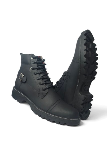 Botas En CUERO Para Hombre Marca Monserrate Ref Salento Color Negro